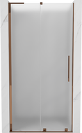 Mexen Velar L drzwi prysznicowe rozsuwane 100 cm, szron, różowe złoto - 871-100-003-31-60