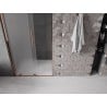 Mexen Velar L sliding shower door 110 cm, frosted, rose gold - 871-110-003-31-60