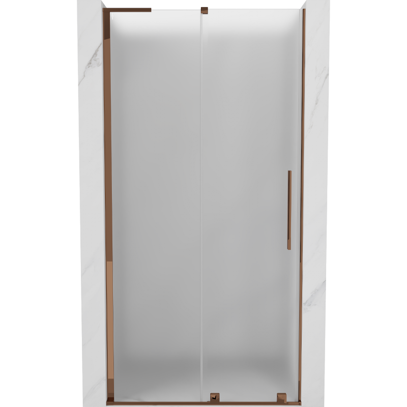 Mexen Velar L Schiebetür 110 cm, satiniert, Roségold - 871-110-003-31-60