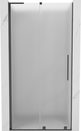 Mexen Velar L drzwi prysznicowe rozsuwane 90 cm, szron, gun gray szczotkowany - 871-090-003-31-66