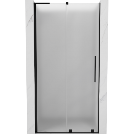 Mexen Velar L schuifdouchedeur 90 cm, matglas, zwart - 871-090-003-31-70
