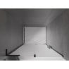 Mexen Velar L drzwi prysznicowe rozsuwane 120 cm, szron, czarne - 871-120-003-31-70