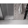 Mexen Velar L drzwi prysznicowe rozsuwane 90 cm, szron, gun metal - 871-090-003-31-95