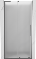 Mexen Velar L drzwi prysznicowe rozsuwane 110 cm, szron, gun metal - 871-110-003-31-95