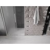 Mexen Velar L klizna vrata za tuš s kliznim mehanizmom 90 cm, matirano staklo, brušeni nikal - 871-090-003-31-97