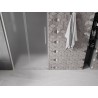 Mexen Velar L klizna vrata za tuš s kliznim mehanizmom 90 cm, matirano staklo, brušeni nikal - 871-090-003-31-97
