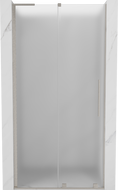 Mexen Velar L drzwi prysznicowe rozsuwane 110 cm, szron, nikiel szczotkowany - 871-110-003-31-97