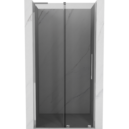 Mexen Velar L Sliding Shower Door 100 cm, Graphite, Chrome - 871-100-003-41-01