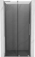 Mexen Velar L drzwi prysznicowe rozsuwane 100 cm, grafit, chrom - 871-100-003-41-01