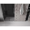 Mexen Velar L 100 cm Sliding Shower Door, Graphite, Chrome - 871-100-003-41-01