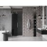 Mexen Velar L 100 cm Sliding Shower Door, Graphite, Chrome - 871-100-003-41-01