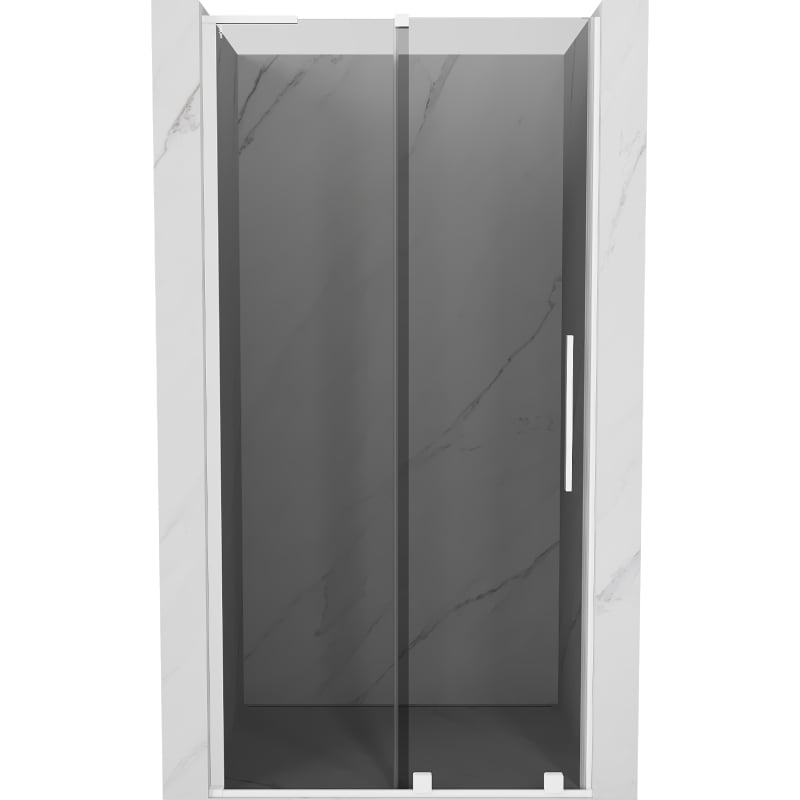 Mexen Velar L lükanduv dušiuks 100 cm, grafiit, valge - 871-100-003-41-20