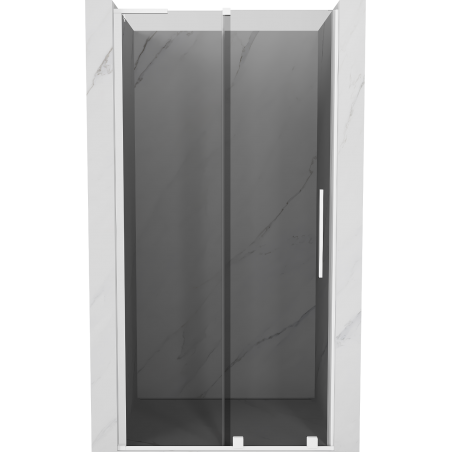Mexen Velar L Duschschiebetür 110 cm, graphit, weiß - 871-110-003-41-20