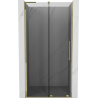 Mexen Velar L Schiebeduschtür 90 cm, grafit, gold - 871-090-003-41-50