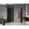 Mexen Velar L 90 cm sliding shower door, graphite, gold - 871-090-003-41-50