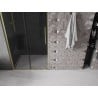 Mexen Velar L 100 cm Sliding Shower Door, Graphite, Brushed Gold - 871-100-003-41-55