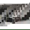 Mexen Velar L Schiebetür-Duschwand 100 cm, Graphit, gebürstetes Gold - 871-100-003-41-55