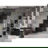 Mexen Velar L Schiebetür-Duschwand 100 cm, Graphit, gebürstetes Gold - 871-100-003-41-55