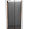 Mexen Velar L drzwi prysznicowe rozsuwane 90 cm, grafit, różowe złoto - 871-090-003-41-60