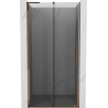 Mexen Velar L porta doccia scorrevole 110 cm, grafite, oro rosa - 871-110-003-41-60