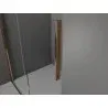 Mexen Velar L sliding shower door 120 cm, graphite, rose gold - 871-120-003-41-60