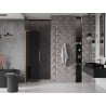 Mexen Velar L 110 cm Sliding Shower Door, Graphite, Brushed Copper - 871-110-003-41-65