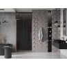 Mexen Velar L sliding shower door 120 cm, graphite, brushed copper - 871-120-003-41-65