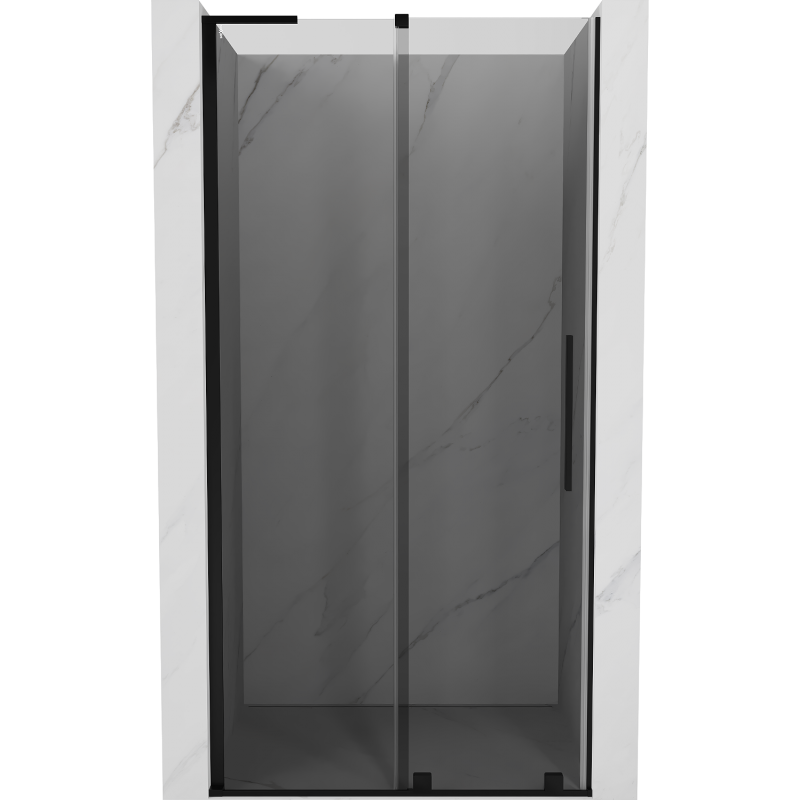 Mexen Velar L puerta de ducha corredera 90 cm, grafito, negro - 871-090-003-41-70