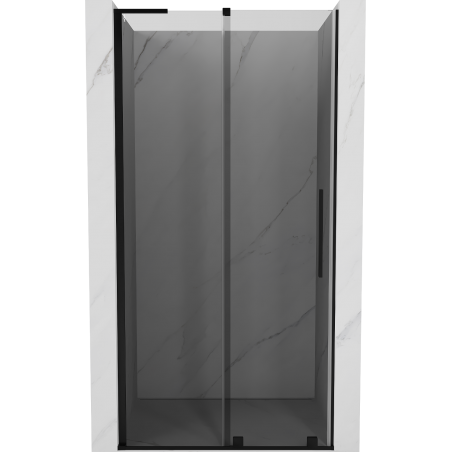 Mexen Velar L Schiebetür Duschwand 100 cm, Graphit, Schwarz - 871-100-003-41-70