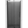 Mexen Velar L Schiebetür Duschwand 100 cm, Graphit, Schwarz - 871-100-003-41-70
