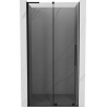 Mexen Velar L Schiebetüren für die Dusche 100 cm, Grafit, Schwarz - 871-100-003-41-70