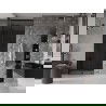 Mexen Velar L Schiebetür Duschwand 100 cm, Graphit, Schwarz - 871-100-003-41-70