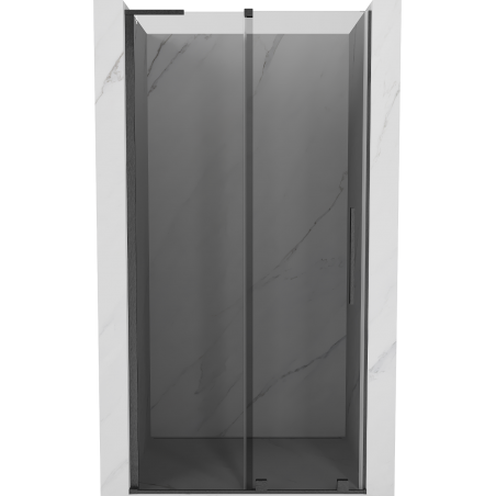 Mexen Velar L drzwi prysznicowe rozsuwane 90 cm, grafit, gun gray szczotkowany - 871-090-003-41-66