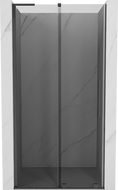 Mexen Velar L drzwi prysznicowe rozsuwane 110 cm, grafit, gun gray szczotkowany - 871-110-003-41-66