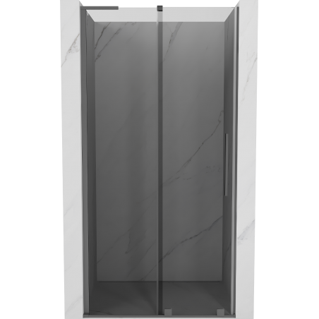 Mexen Velar L 120 cm Sliding Shower Door, Graphite, Gun Metal - 871-120-003-41-95