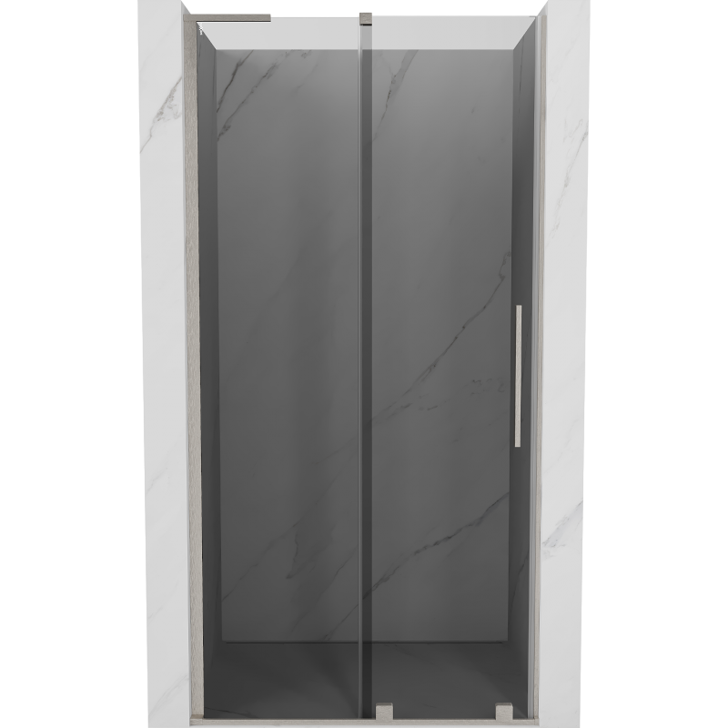 Mexen Velar L drzwi prysznicowe rozsuwane 100 cm, grafit, nikiel szczotkowany - 871-100-003-41-97