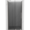 Mexen Velar L sliding shower door 120 cm, graphite, brushed nickel - 871-120-003-41-97