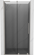 Mexen Velar L drzwi prysznicowe rozsuwane 120 cm, grafit, nikiel szczotkowany - 871-120-003-41-97