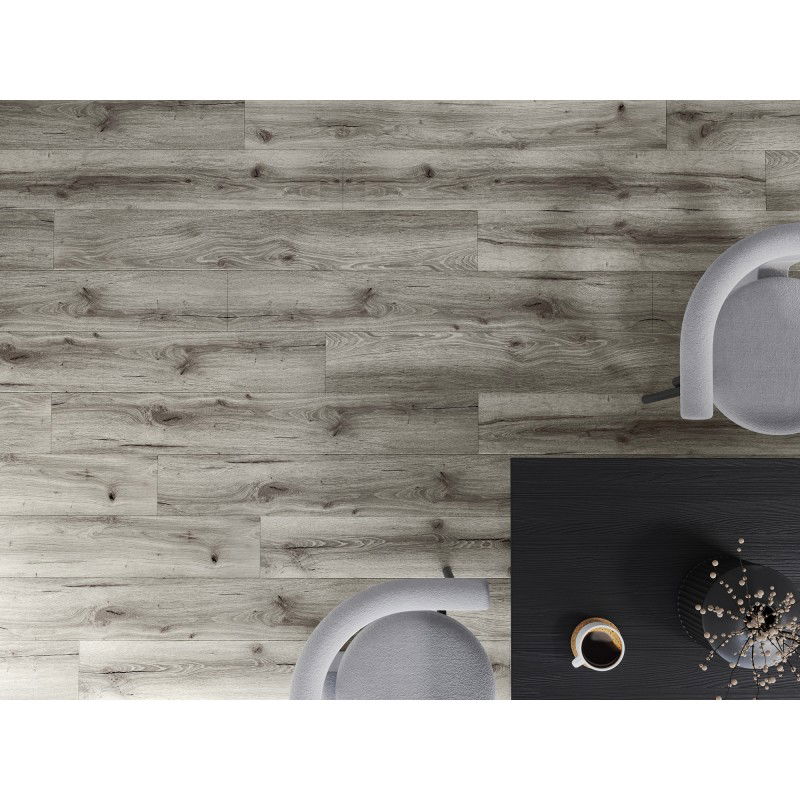 Mexen Ontario monster panelen van vinyl 1240 x 182 mm SPC 6,5 mm, IXPE onderlaag 1,5 mm, 4 V-Voeg, Eik - F1003-S