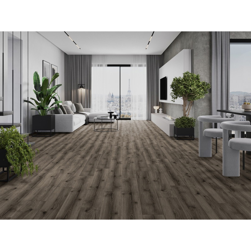 Mexen Sierra Vista vzorec vinilnih plošč SPC 6,5 mm, IXPE podlaga 1,5 mm, 4 V-reža, hrast - F1004-S