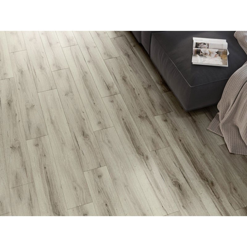 Mexen Wirginia campione di pannelli in vinile 1240 x 182 mm SPC 6,5 mm, supporto IXPE 1,5 mm, 4 V-Groove, Rovere - F1005-S