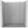 Mexen Velar L Duo portes de douche coulissantes 170 cm, transparentes, chrome - 871-170-003-02-01