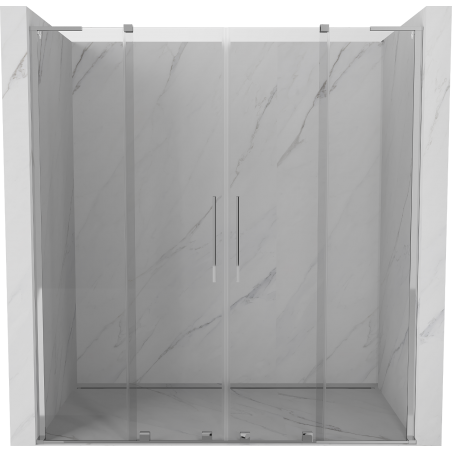 Mexen Velar L Duo portes de douche coulissantes 180 cm, transparent, chrome - 871-180-003-02-01