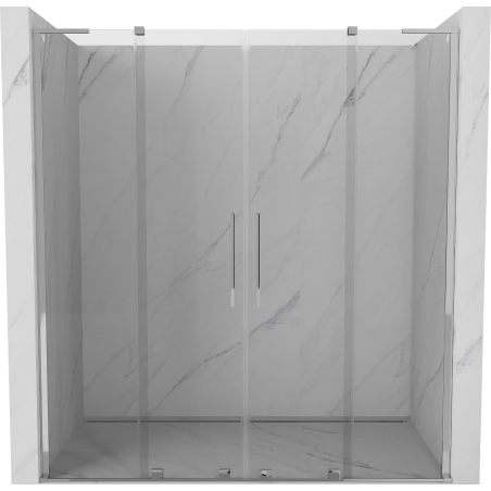Mexen Velar L Duo Schiebetüren 180 cm, transparent, Chrom - 871-180-003-02-01