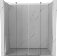 Mexen Velar L Duo klizna vrata za tuš 180 cm, prozirno, krom - 871-180-003-02-01
