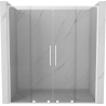 Mexen Velar L Duo drzwi prysznicowe rozsuwane 180 cm, transparent, białe - 871-180-003-02-20