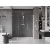 Mexen Velar L Duo drzwi prysznicowe rozsuwane 180 cm, transparent, białe - 871-180-003-02-20