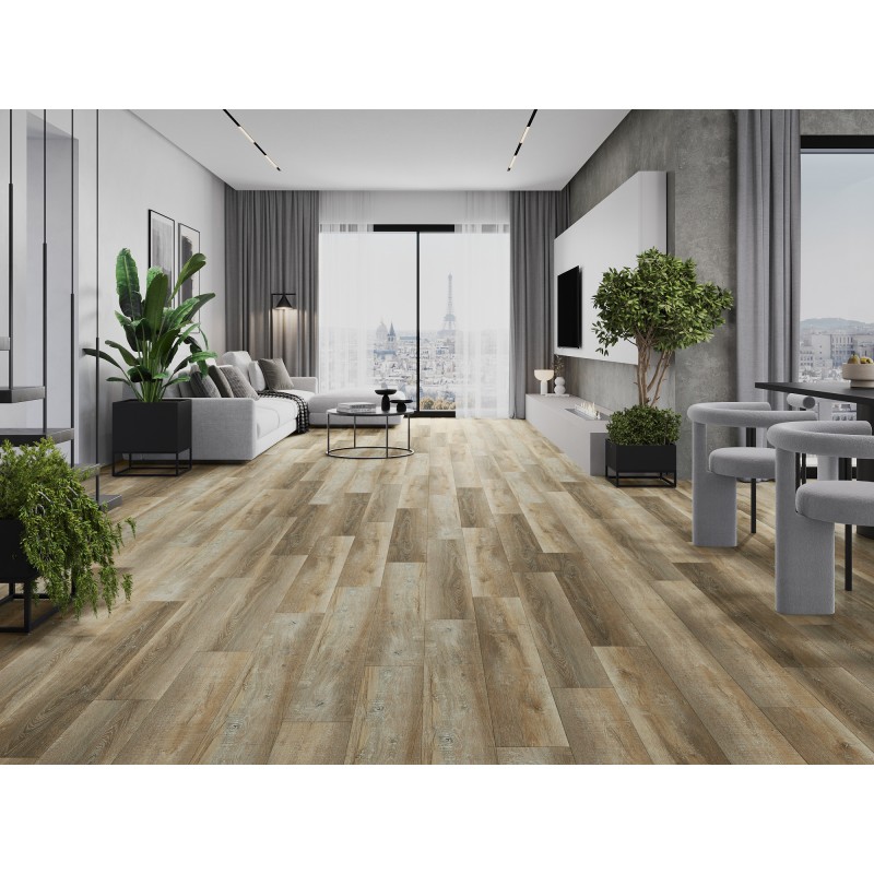 Mexen Cortland próbka paneli winylowych SPC 6,5 mm, podkład IXPE 1,5 mm, 4 V-Fuga, Dąb - F1008-S