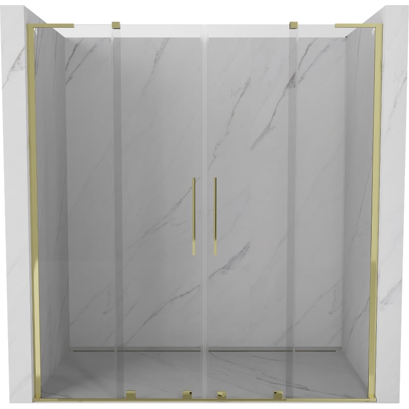 Mexen Velar L Duo liuguksed 170 cm, läbipaistev, kuldne - 871-170-003-02-50