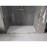 Mexen Velar L Duo klizna vrata za tuš, klizna 180 cm, prozirna, zlatna - 871-180-003-02-50